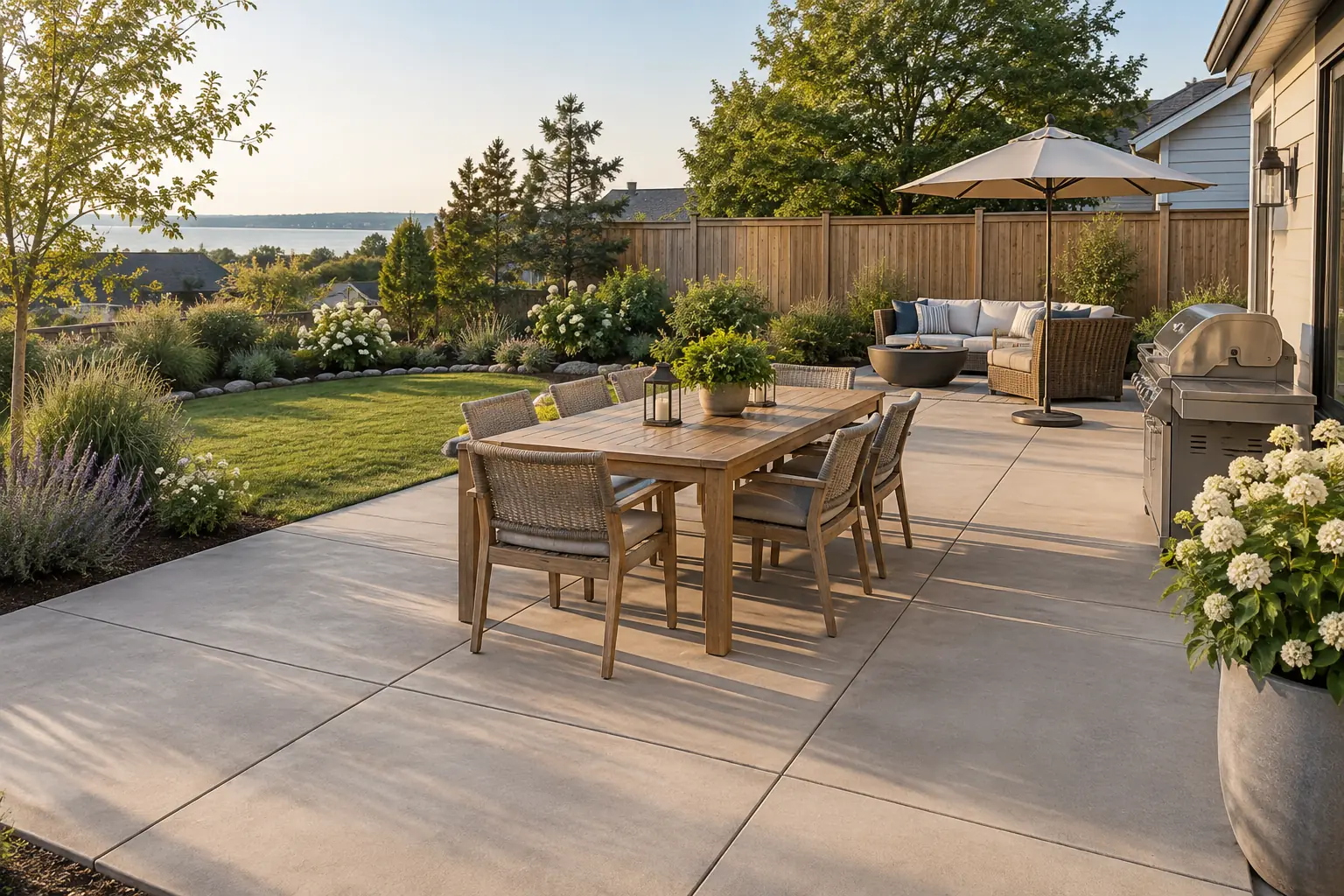 Concrete Patios project in Prince Edward Island